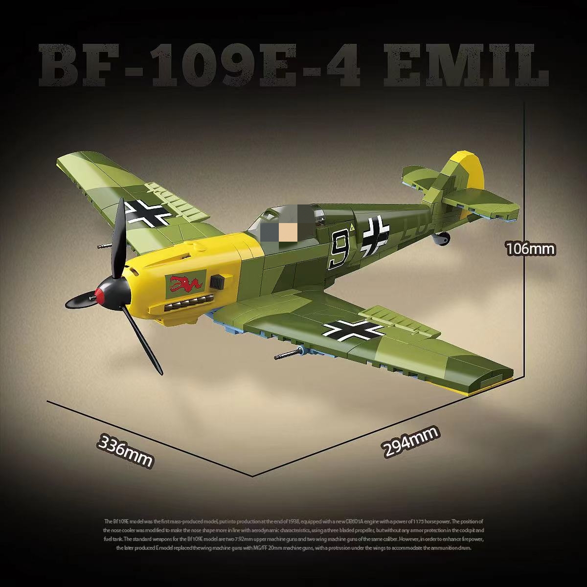 Quan Guan 100288 Messerschmitt BF-109 E-4 Emil - YWOBB