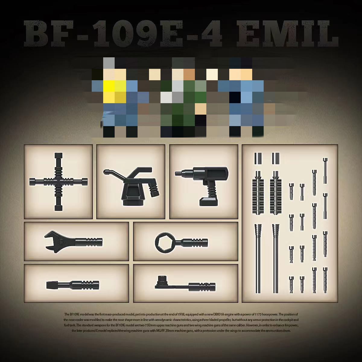 Quan Guan 100288 Messerschmitt BF-109 E-4 Emil - YWOBB