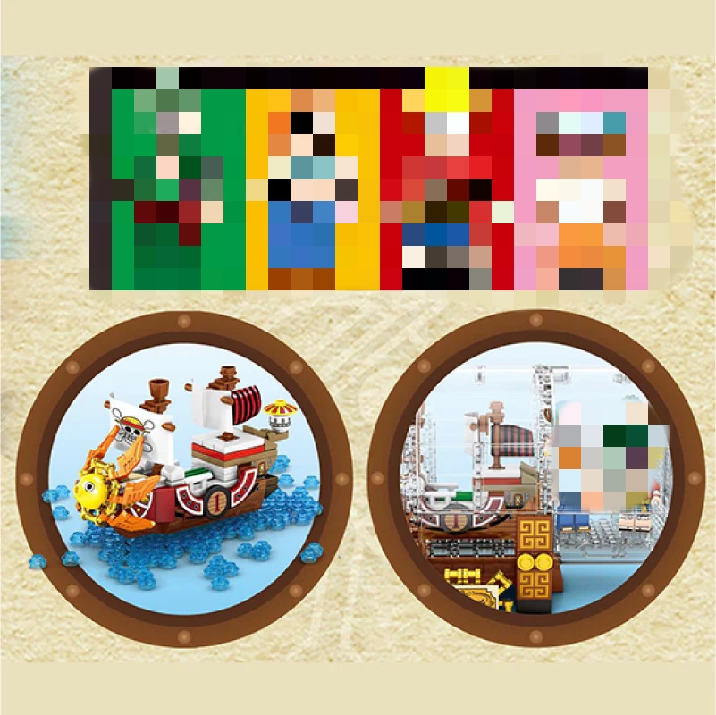 SY 6294 One Piece the Ship Boat in the bottle - YWOBB