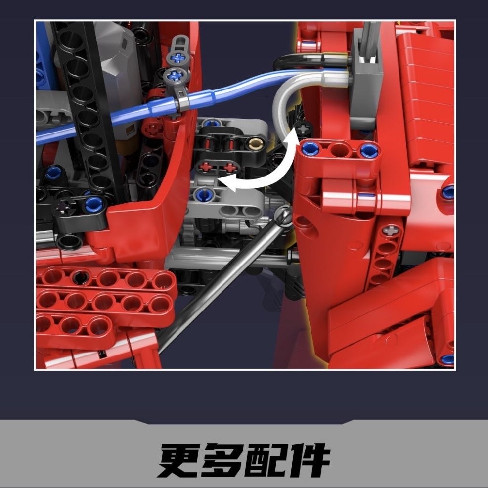 Mould King 18020S Pneumatic Crawler Tractor - YWOBB