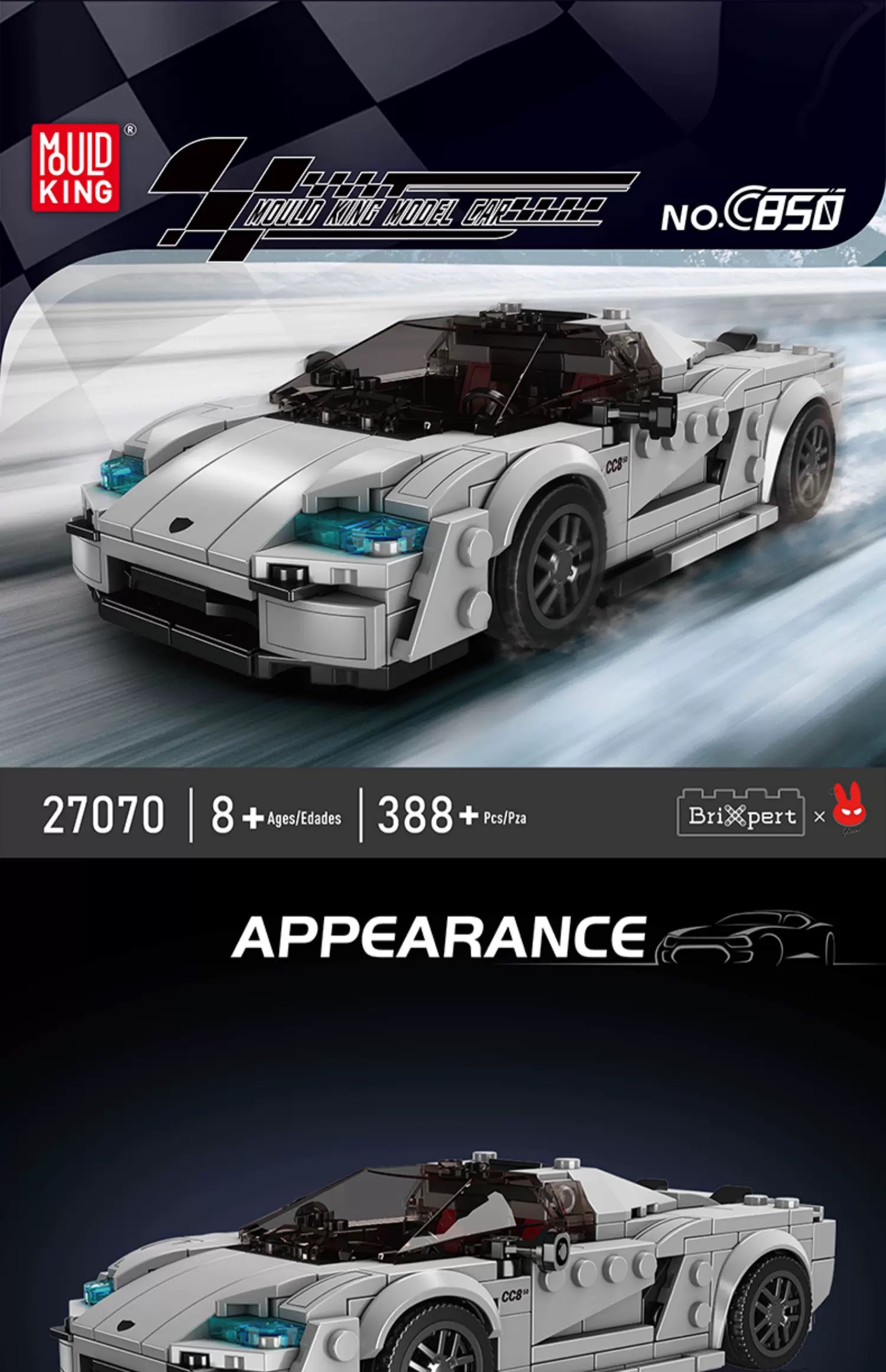 Mould King 27070 Koenigsegg C850 - YWOBB