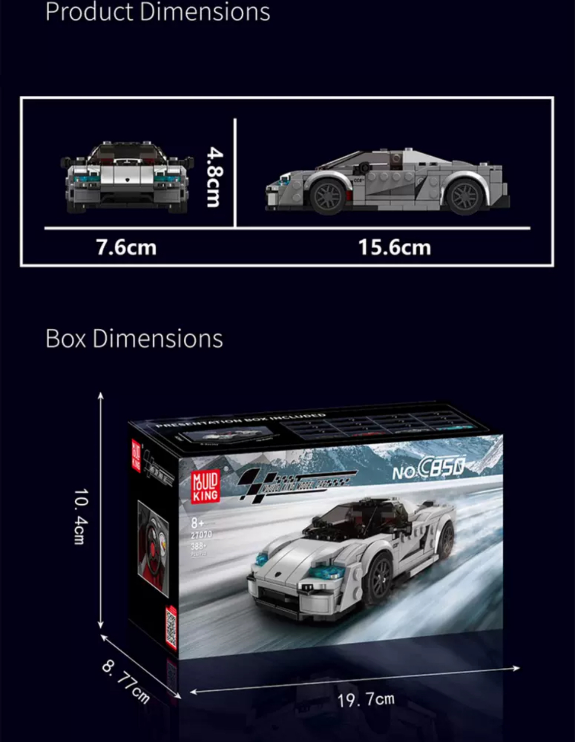 Mould King 27070 Koenigsegg C850 - YWOBB