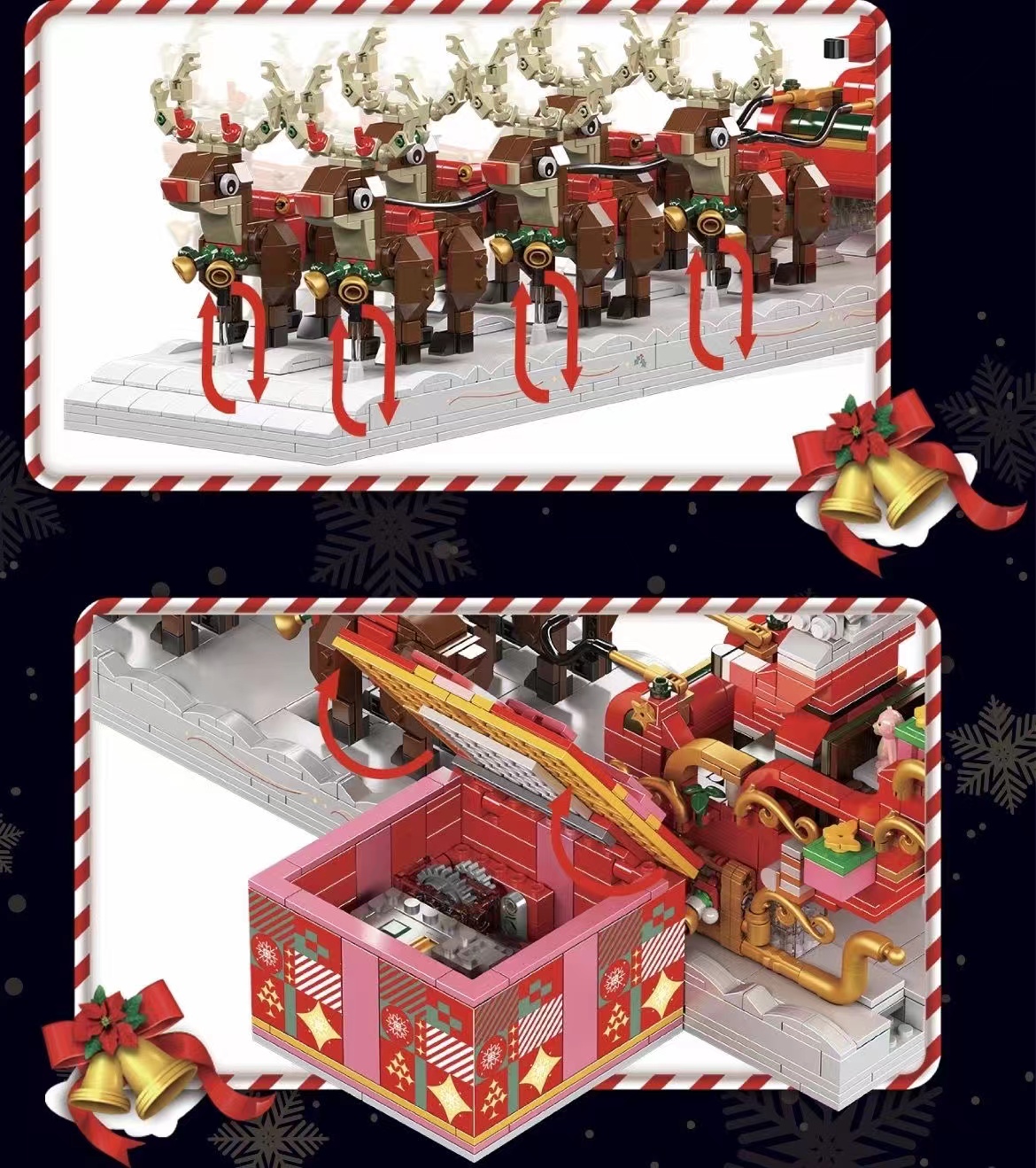 Mould King 10154 Santa sleigh - YWOBB