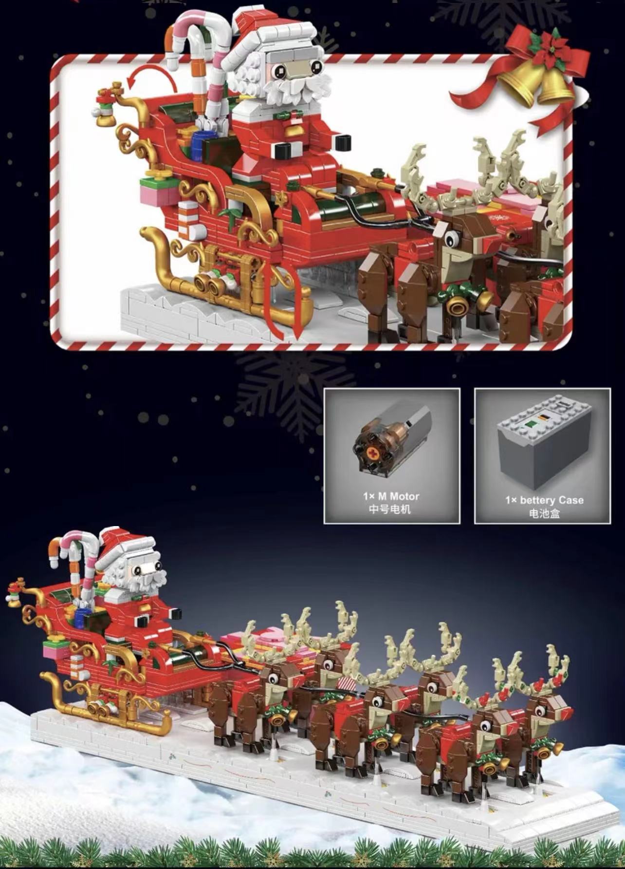 Mould King 10154 Santa sleigh - YWOBB
