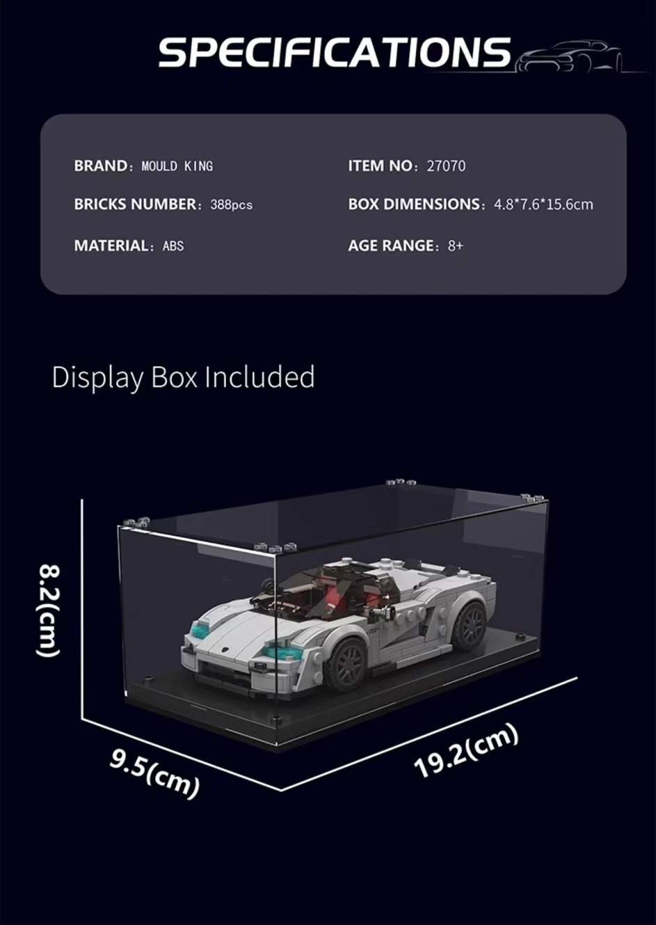 Mould King 27070 Koenigsegg C850 - YWOBB