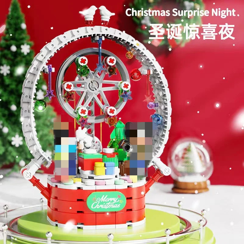 Small Angle JD010 Christmas Rotating Ferris Wheel - YWOBB