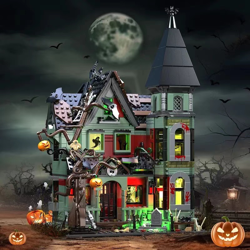 MOC F-C9987 Halloween Haunted House - YWOBB
