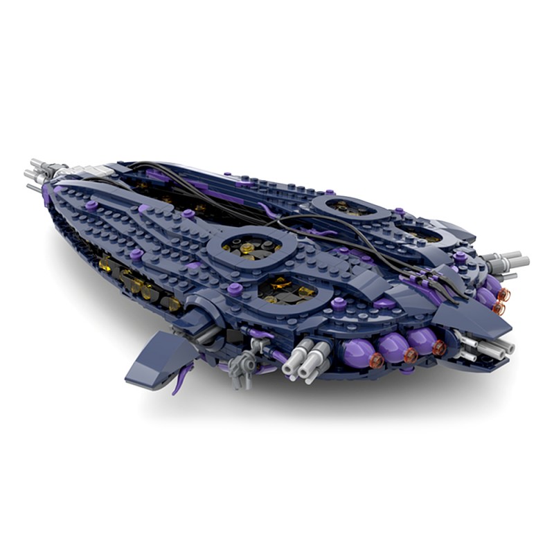 GOBRICKS MOC 179892 Stargate Wraith Hive Ship - YWOBB