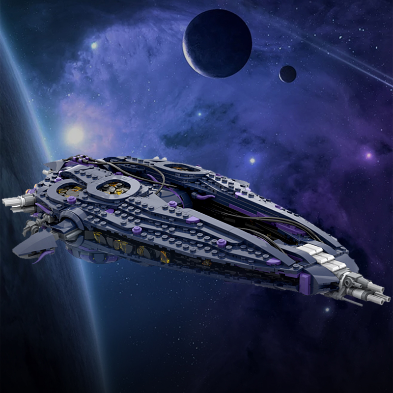 GOBRICKS MOC 179892 Stargate Wraith Hive Ship - YWOBB