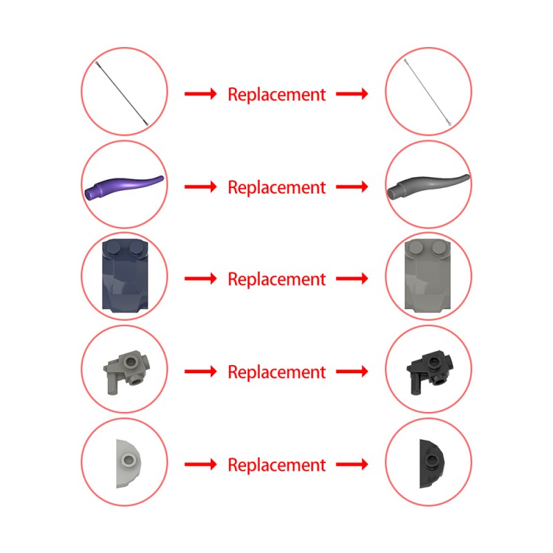 GOBRICKS MOC 179892 Stargate Wraith Hive Ship - YWOBB