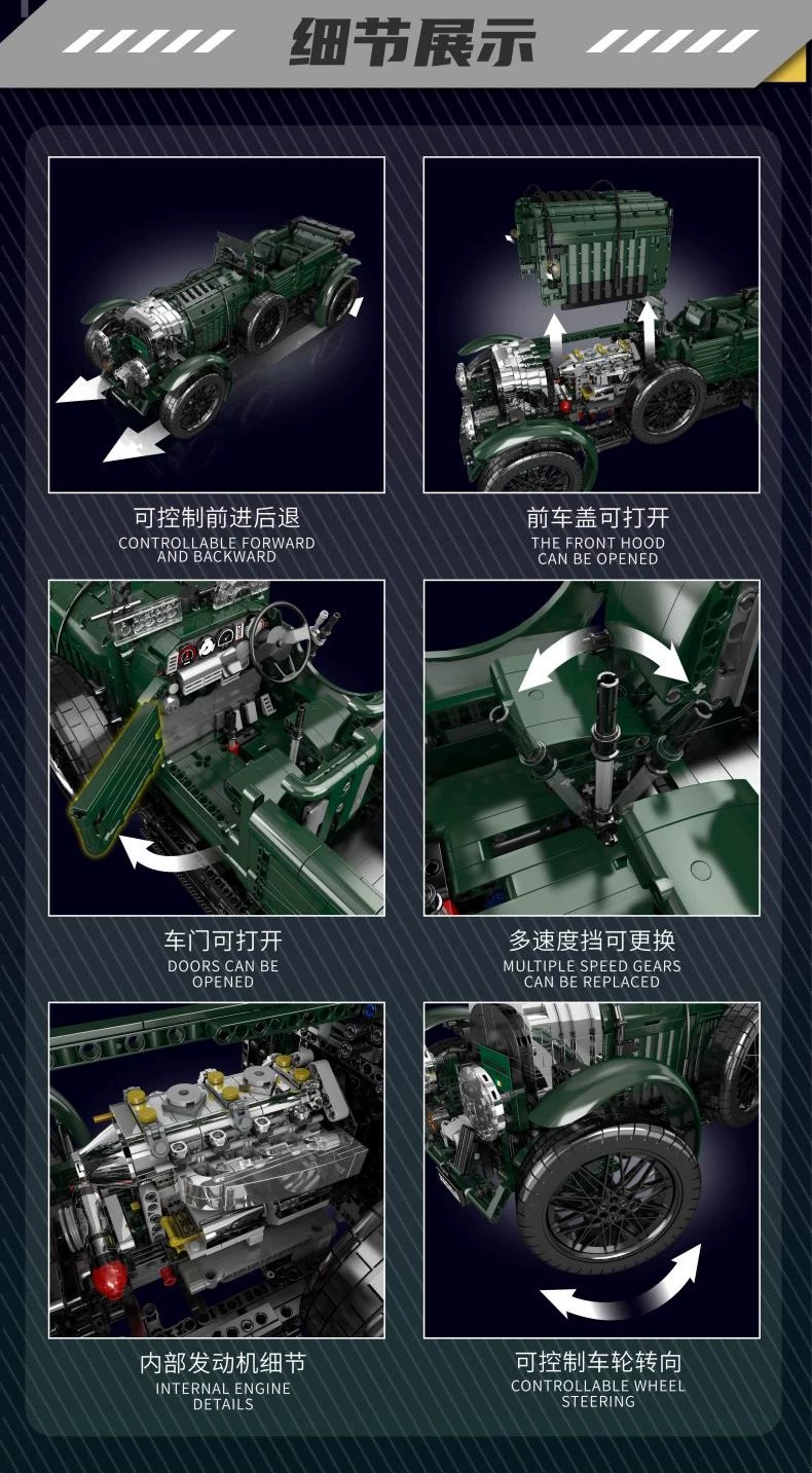 Mould King 13191 Bentley Blower - YWOBB