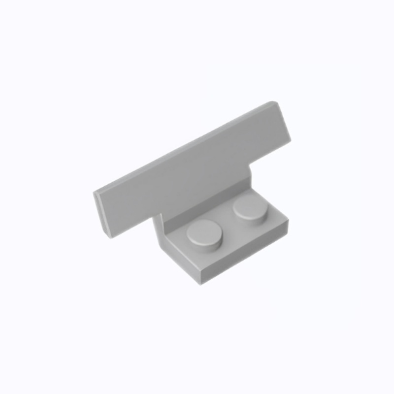 GOBRICKS GDS-M493 Vehicle Spoiler 1 x 4 on 1 x 2 Base - YWOBB