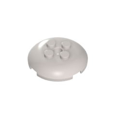 GOBRICKS GDS-90465 Brick Round 4 x 4 x 2/3 Dome Top with Hole - YWOBB