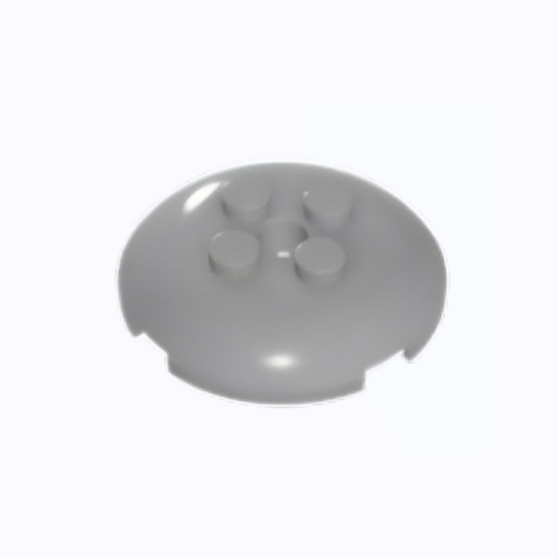 GOBRICKS GDS-90465 Brick Round 4 x 4 x 2/3 Dome Top with Hole - YWOBB