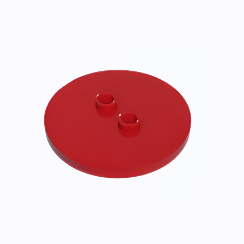 GOBRICKS GDS-90362 Tile Round 4 x 4 with 2 Hollow Studs - YWOBB