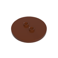 GOBRICKS GDS-90362 Tile Round 4 x 4 with 2 Hollow Studs - YWOBB