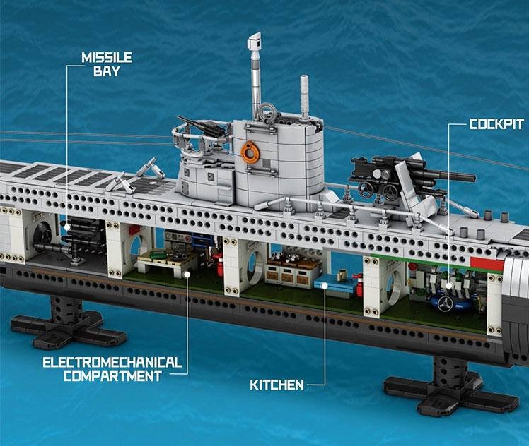 Reobrix 33050 Undersea Boat Next-Generation Strategic U-Type Submarine - YWOBB