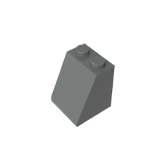 GOBRICKS GDS-620 Slope 65 2 x 2 x 2 with Bottom Tube - YWOBB