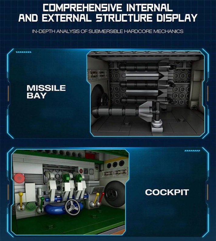 Reobrix 33050 Undersea Boat Next-Generation Strategic U-Type Submarine - YWOBB
