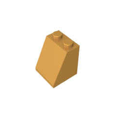 GOBRICKS GDS-620 Slope 65 2 x 2 x 2 with Bottom Tube - YWOBB