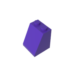 GOBRICKS GDS-620 Slope 65 2 x 2 x 2 with Bottom Tube - YWOBB