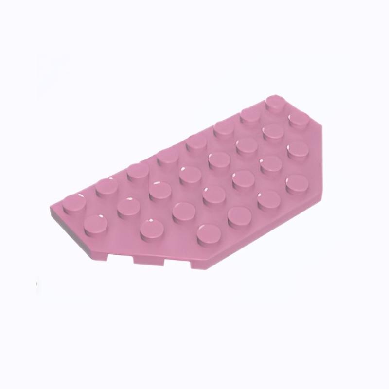 GOBRICKS GDS-90344 Wedge Plate 4 x 8 Cut Corners - YWOBB