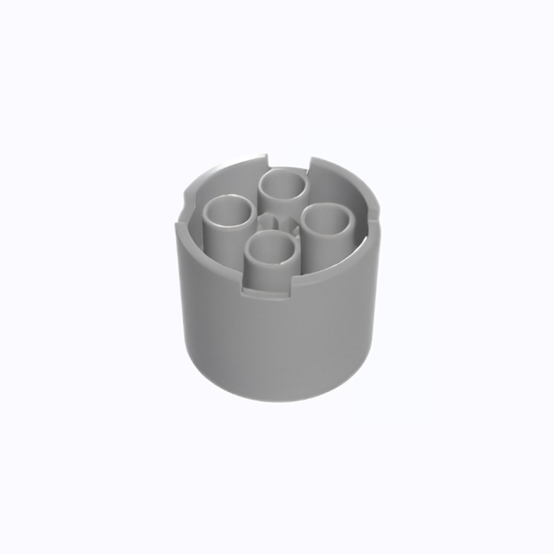 GOBRICKS GDS-90288 Brick Round 3 x 3 x 2 with Recessed Center and Axle Hole - YWOBB