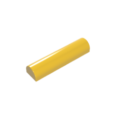 GOBRICKS GDS-90338 Slope Curved 1 x 4 x 2/3 Double - YWOBB