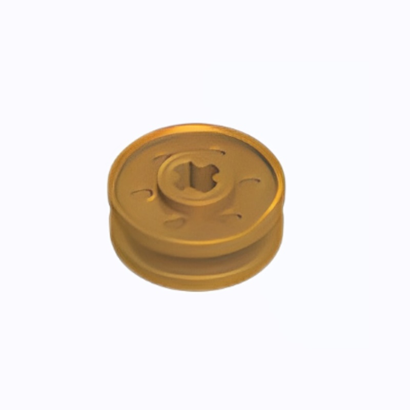GOBRICKS GDS-90352 Wheel 18mm D. x 8mm with Fake Bolts and Shallow Spokes and Axle Hole - YWOBB