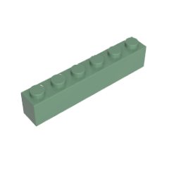 GOBRICKS GDS-90329 Brick 1 x 6 without Bottom Tubes - YWOBB