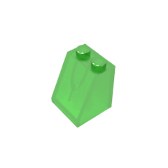 GOBRICKS GDS-620 Slope 65 2 x 2 x 2 with Bottom Tube - YWOBB