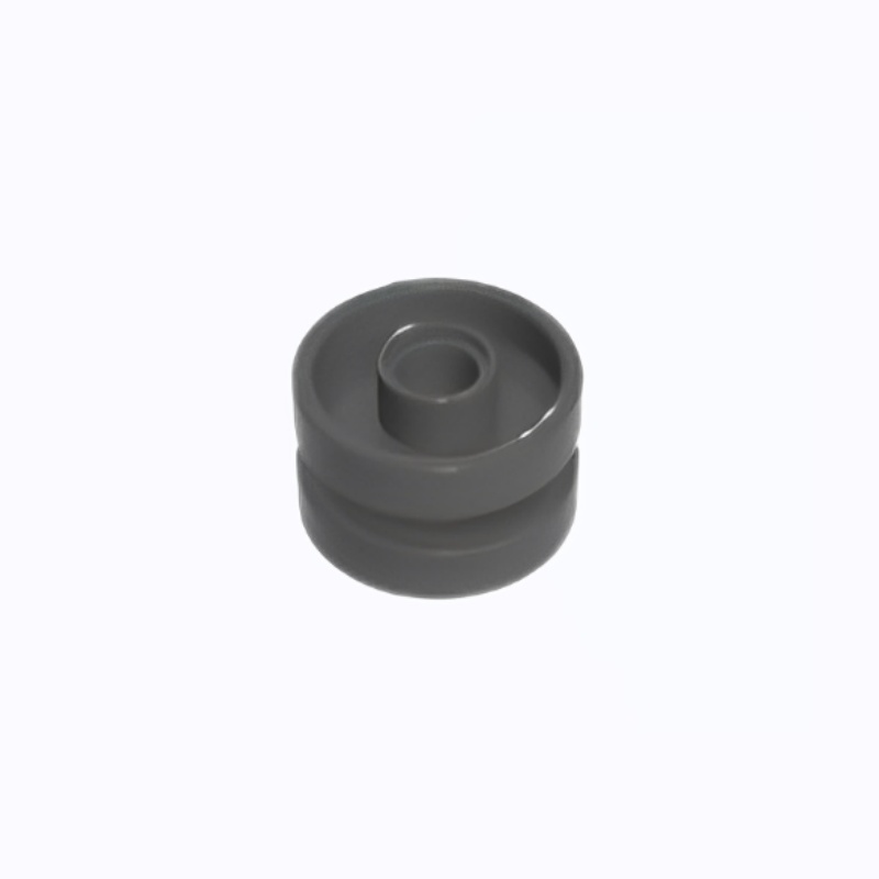 GOBRICKS GDS-90353 Wheel 18mm D. x 12mm with Pin Hole and Stud, Dotted Brake Rotor Lines - YWOBB