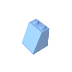 GOBRICKS GDS-620 Slope 65 2 x 2 x 2 with Bottom Tube - YWOBB