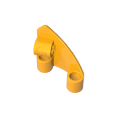 GOBRICKS GDS-90255 Technic Panel Curved # 9 3 x 3 Tapered Left - YWOBB