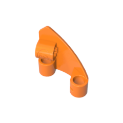 GOBRICKS GDS-90255 Technic Panel Curved # 9 3 x 3 Tapered Left - YWOBB