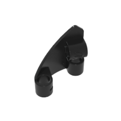 GOBRICKS GDS-90256 Technic Panel Curved #10 3 x 3 Tapered Right - YWOBB