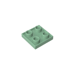 GOBRICKS GDS-90248 Double Side Tile Modified 2 x 2 Inverted - YWOBB
