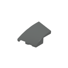 GOBRICKS GDS-90253 Wedge 3 x 2 Left No Studs - YWOBB