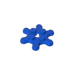 GOBRICKS GDS-90034 Round 2 x 2 with 6 Gear Teeth / Flower Petals - YWOBB