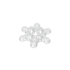 GOBRICKS GDS-90034 Round 2 x 2 with 6 Gear Teeth / Flower Petals - YWOBB