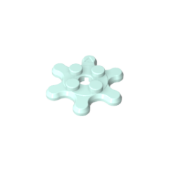 GOBRICKS GDS-90034 Round 2 x 2 with 6 Gear Teeth / Flower Petals - YWOBB