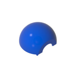 GOBRICKS GDS-90227 Cylinder Hemisphere 2 x 2 with Cutout - YWOBB