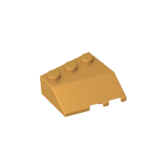 GOBRICKS GDS-90044 Wedge 3 x 3 Sloped Left - YWOBB