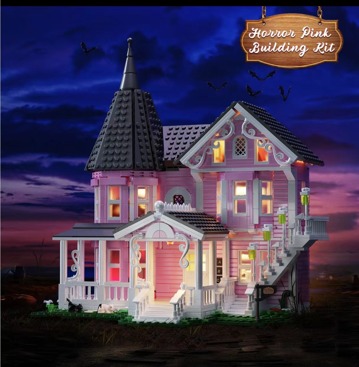 MOC F-C10017 Ghost Mom Pink Palace - YWOBB