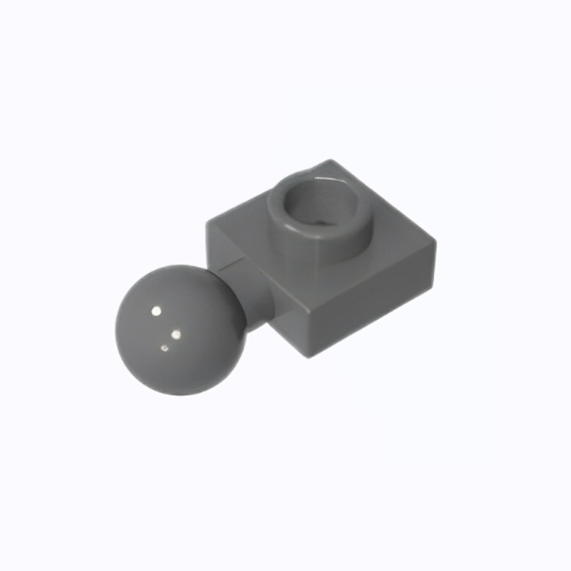 GOBRICKS GDS-90194 Plate Modified 1 x 1 with Tow Ball on Side - YWOBB