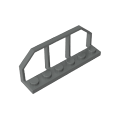 GOBRICKS GDS-90037 Plate Modified 1 x 6 with Train Wagon End - YWOBB