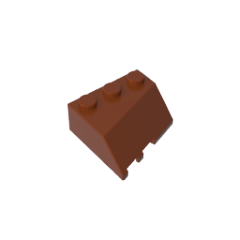 GOBRICKS GDS-90045 Wedge 3 x 3 Sloped Right - YWOBB