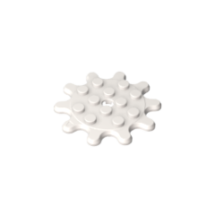 GOBRICKS GDS-90081 Plate Round 4 x 4 Gear 10 Tooth - YWOBB