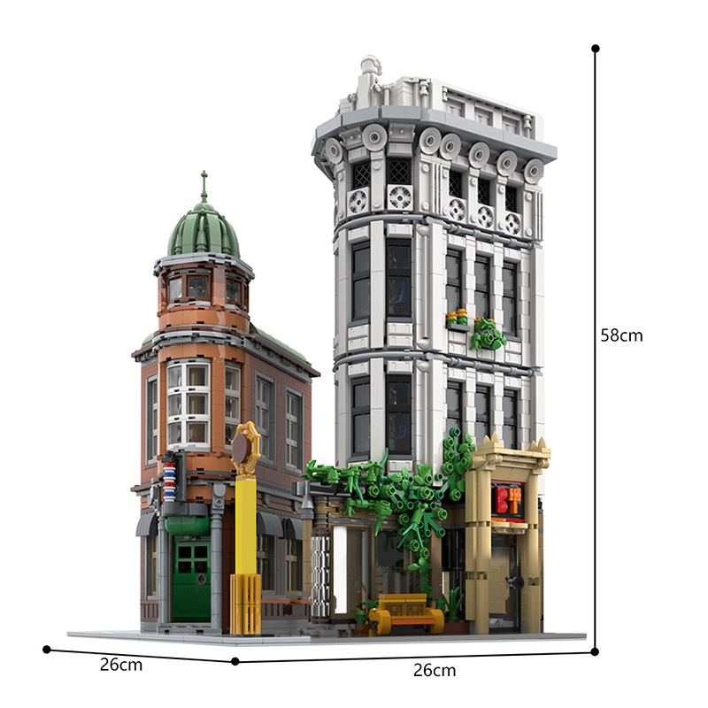 MOC 185075 Architectural Street View Iron Building - YWOBB
