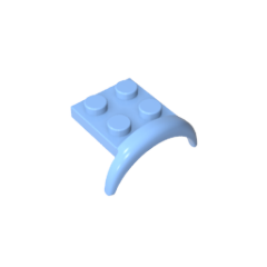 GOBRICKS GDS-90051 Vehicle Mudguard 3 x 3 x 1 with Arch Round - YWOBB